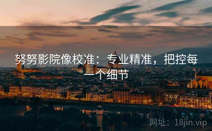 努努影院像校准：专业精准，把控每一个细节